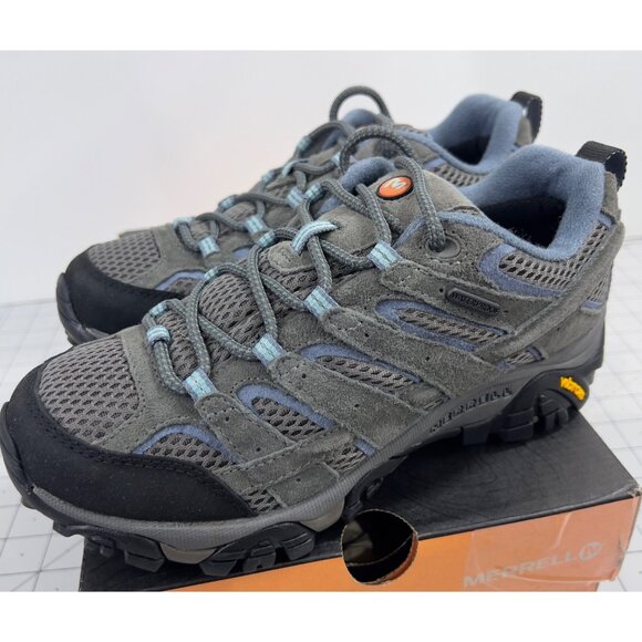 Merrell Moab 2 Women's Sz. 6 Wide EE Grey Oxford Waterproof New - Picture 7 of 10
